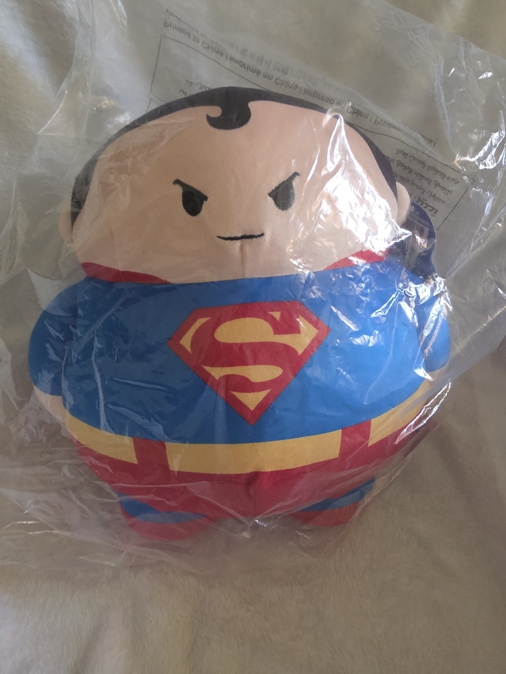 FAO Schwarz DC Comics Superman 10" Blob Plush Stuffed Animal NWT Sealed New